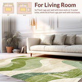 Modern Wave Sage Cream Non Shedding(Beige)