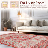 Striking Round Geometric Arrangement(Red)