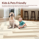 Modern Non Slip Kitchen Mats of Beige Area(Beige)