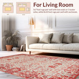 Sophisticated Circular Floral Accents(Red)