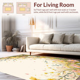 Spring Blossom Showcasing Playful Flower Sprays and Artistic Detailing(Ivory)