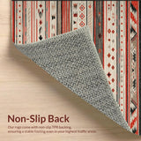 Chic Multicolor Ethnic Motif(Red)