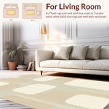 Artful Meandering Lines Tranquil Vibe(Beige)
