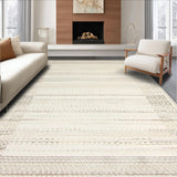 Coastal Charm Round Area Natural Woven Decor with Elegant Fringe(Beige)