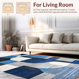 Minimalist Linear Lattice Aesthetic(Blue)