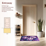 Chic Contemporary Floral Touch(Purple)