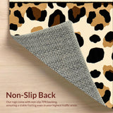 Modern Beige Leopard Print Plush(Brown)