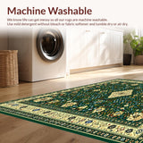 Beige Denim Boho Tapestry Area(Green)