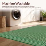 Rustic Diamond Print in Earthy Shades(Green)