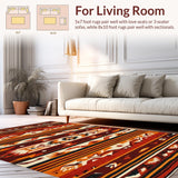 Bold Geometric Vintage Motif(Brown)