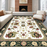 Floral Area with Beige Tones(White)