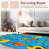 Fun Musical Themed Design Element(Blue)
