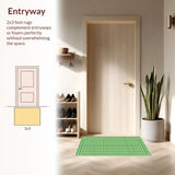 Rustic Checkerboard Visual Appeal(Green)