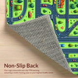 Interactive Road Traffic Playmat for(Blue)