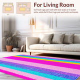 Adorable Fuzzy Rainbow Vibe(Pink)