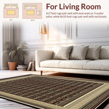 Modern Boho Tribal Area(Brown)