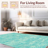 Stylish Mint Green Geometric Touch(Blue)