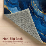 Contemporary Swirling Marble Design(Blue)