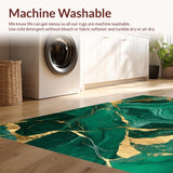 Luxurious Deep Green Tiled Motif(Green)