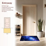 Enchanting Radiant Night Sky Motif(Blue)