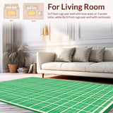 Elegant Dominique Green Tiled Motif(Green)