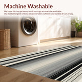 Abstract Wildlife Graphic Striped Elegant Contrast(Beige)