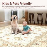 Artistic Beige Ivory with Detailed Medallion Motif(Beige)