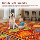 Eclectic Shaggy Geometric Style(Red)