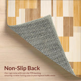 Modern Area with Chic Geometric Design in Warm Beige Hues(Beige)