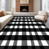 Chic Monochrome Geometric Print(Black)