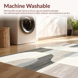 Modern Beige Abstract with Grey Accents(Beige)