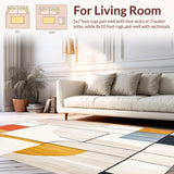 Modern Cream & Beige Abstract(Beige)