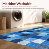 Modern Vibrant Geometric Motif(Blue)