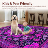 Lush Purple Floral Motif(Purple)