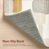 Modern Beige Bath Mat Absorbent Area(Beige)