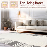 Contemporary Neutral Linear Design(White)