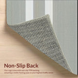 Modern Geometric Striped Area Black & White Design(Gray)
