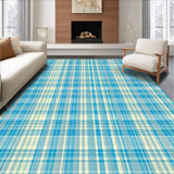 Chic Light Blue Plaid Aesthetic(Blue)