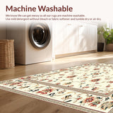 Cream & Beige Abstract Floral(Ivory)