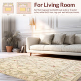 Chic and Versatile with Artistic Floral Motifs in Neutral Beige(Beige)