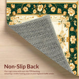 Ornate Floral Motif Area for Home Entry(Gold)