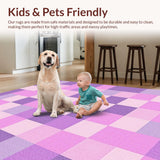 Elegant Pastel Grid Design(Purple)
