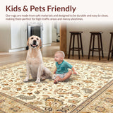 Artisan Taupe & Beige Accent Elegant Ornamental Floor(Beige)