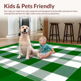 Cozy White Buffalo Check Design(Green)