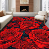 Whimsical Bright Floral Accent(Red)