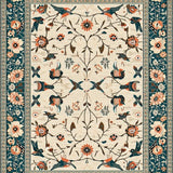 Charming Rustic Bird Motif(Beige)