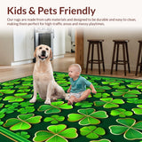 Festive Emerald Green Floral Motif(Green)