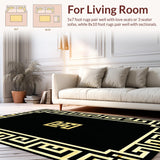 Striking Vintage Geometric Appeal(Black)