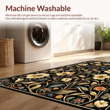 Minimalist Floral Elegance in Black(Black)