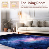 Celestial Glittering Nightscape Motif(Blue)